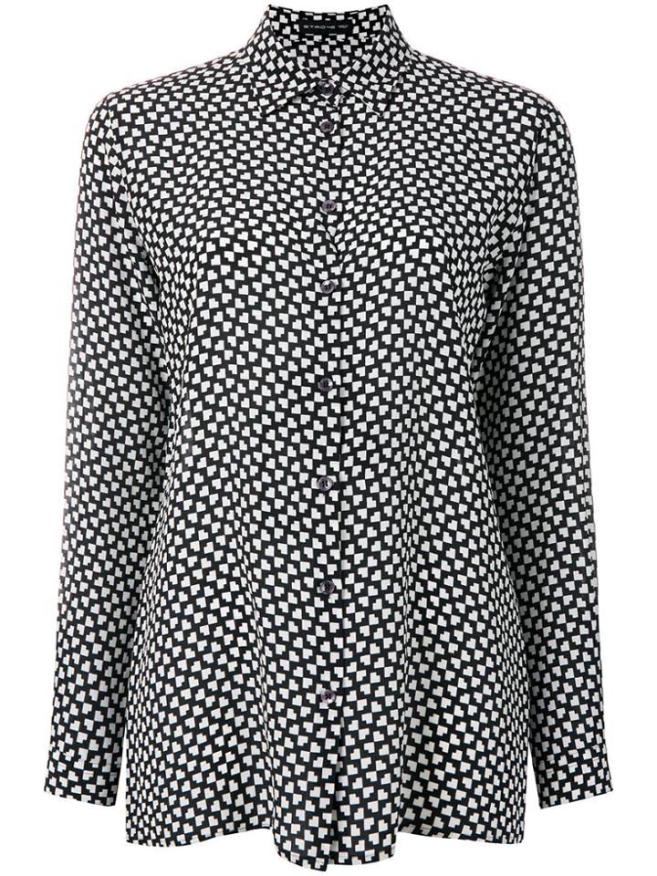 Etro Printed Boy Fit Shirt - Black