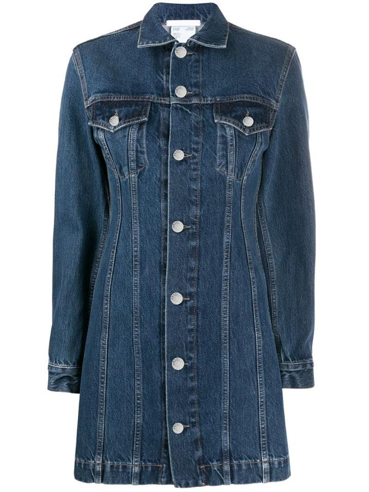 Helmut Lang Short Denim Dress - Blue