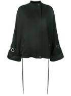 Federica Tosi Ring Sleeve Cape - Black