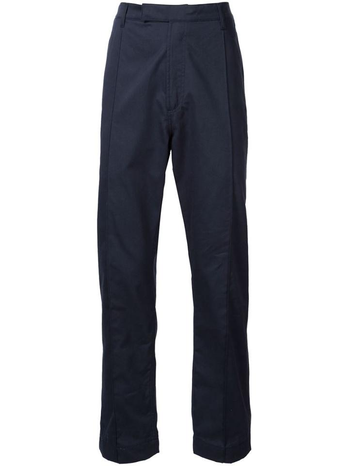 E. Tautz Pleated 'pintuck' Trousers