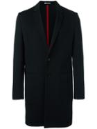 Dior Homme Single Breasted Coat, Men's, Size: 48, Black, Virgin Wool/cupro/polyamide/spandex/elastane