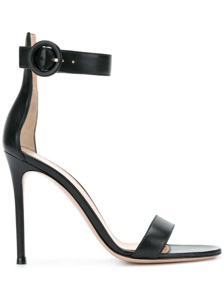 Gianvito Rossi Ankle Strap Sandals - Black