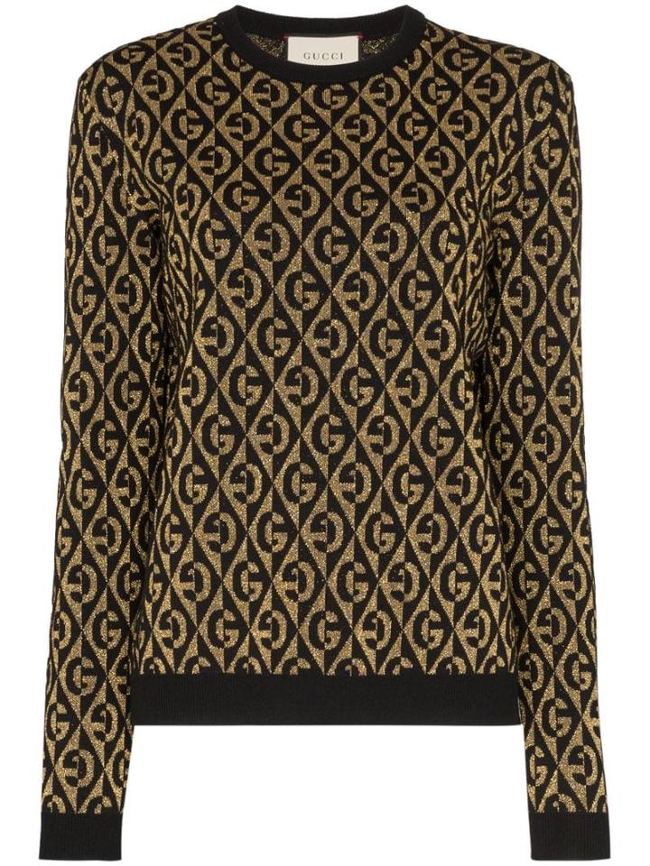 Gucci Diamond G Logo Jumper - Black