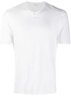 Transit Button Neckline T-shirt - White