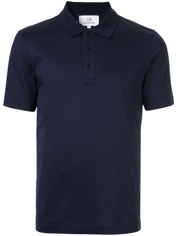 Ck Calvin Klein Short Sleeve Polo Shirt - Blue