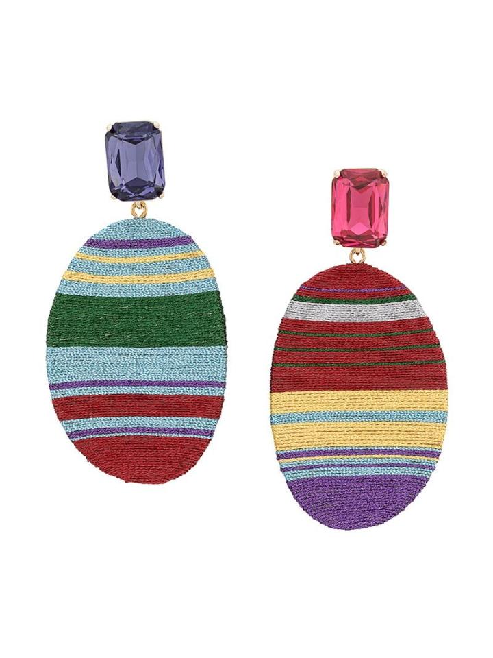 Mary Jane Claverol Georgia Earrings - Red