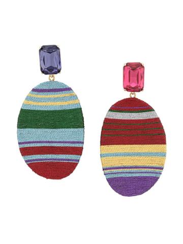 Mary Jane Claverol Georgia Earrings - Red