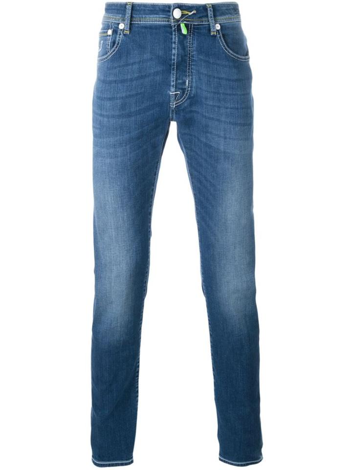 Jacob Cohen Slim Fit Jeans, Men's, Size: 37, Blue, Cotton/polyester/spandex/elastane