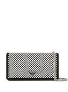 Prada Crystal-embellished Mini Purse - Black