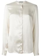 Haider Ackermann Mandarin Collar Shirt, Women's, Size: 38, Nude/neutrals, Silk