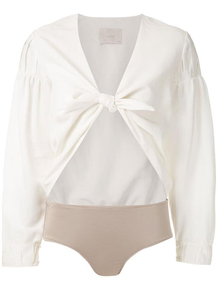 Framed Athena Bodysuit - White