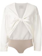 Framed Athena Bodysuit - White