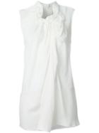 3.1 Phillip Lim Gathered Detail Blouse, Women's, Size: 6, White, Silk