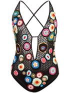 Missoni Mare Floral Crochet Swimsuit - Black
