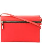 Victoria Beckham Zip Pouch Crossbody Bag, Women's, Red, Buffalo Leather/calf Leather