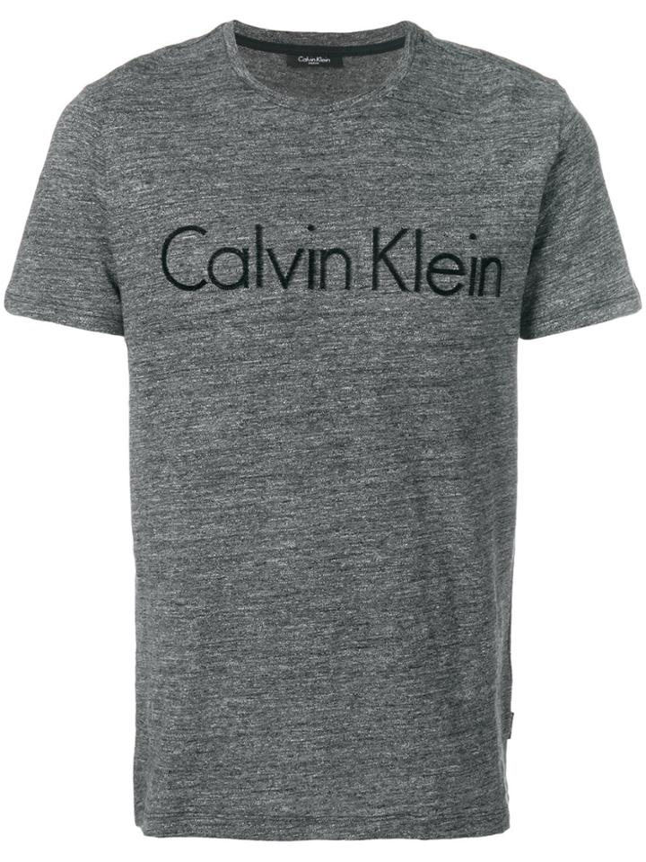 Calvin Klein Logo Print T-shirt - Grey