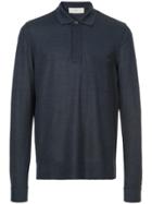 Cerruti 1881 Long Sleeve Polo Shirt - Blue