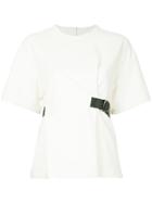 Le Ciel Bleu Contrast Strap Detail Top - White