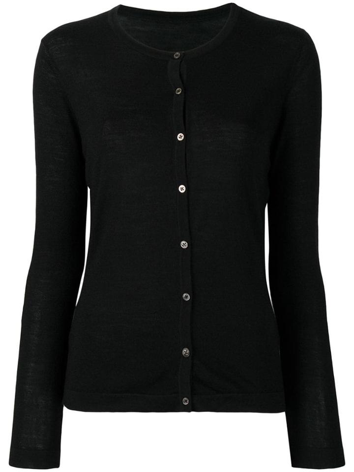 Sottomettimi Round Neck Cardigan - Black