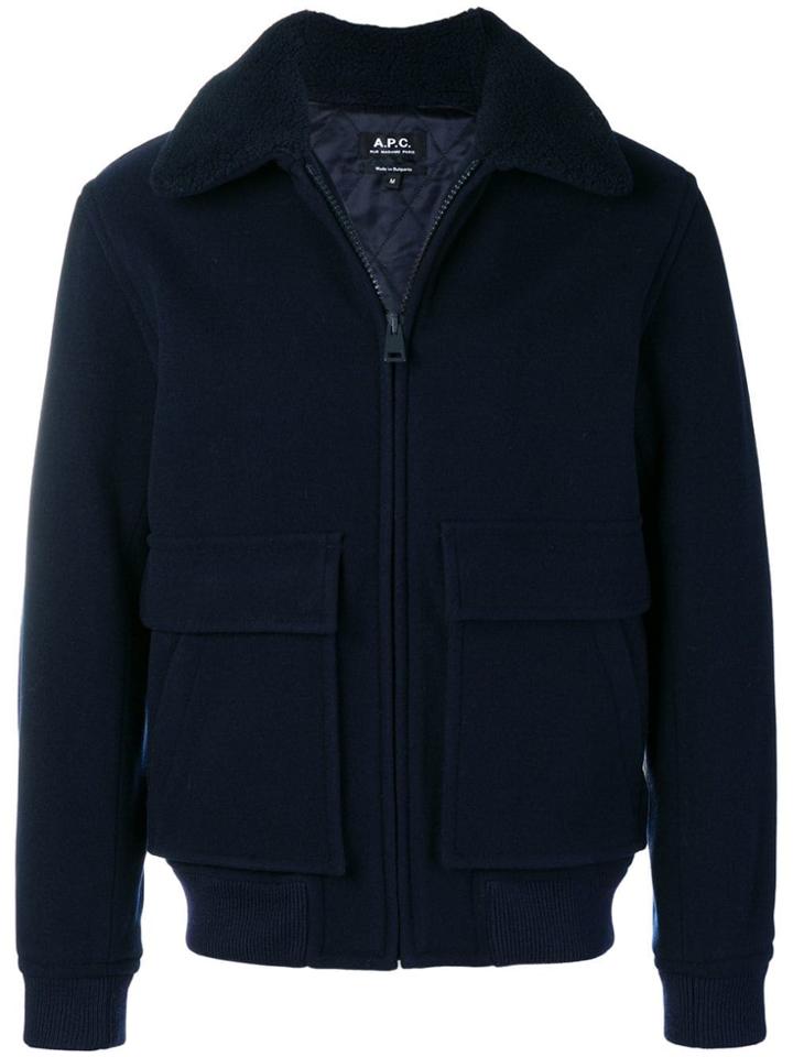 A.p.c. Double Pocket Jacket - Blue