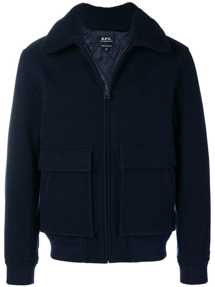 A.p.c. Double Pocket Jacket - Blue