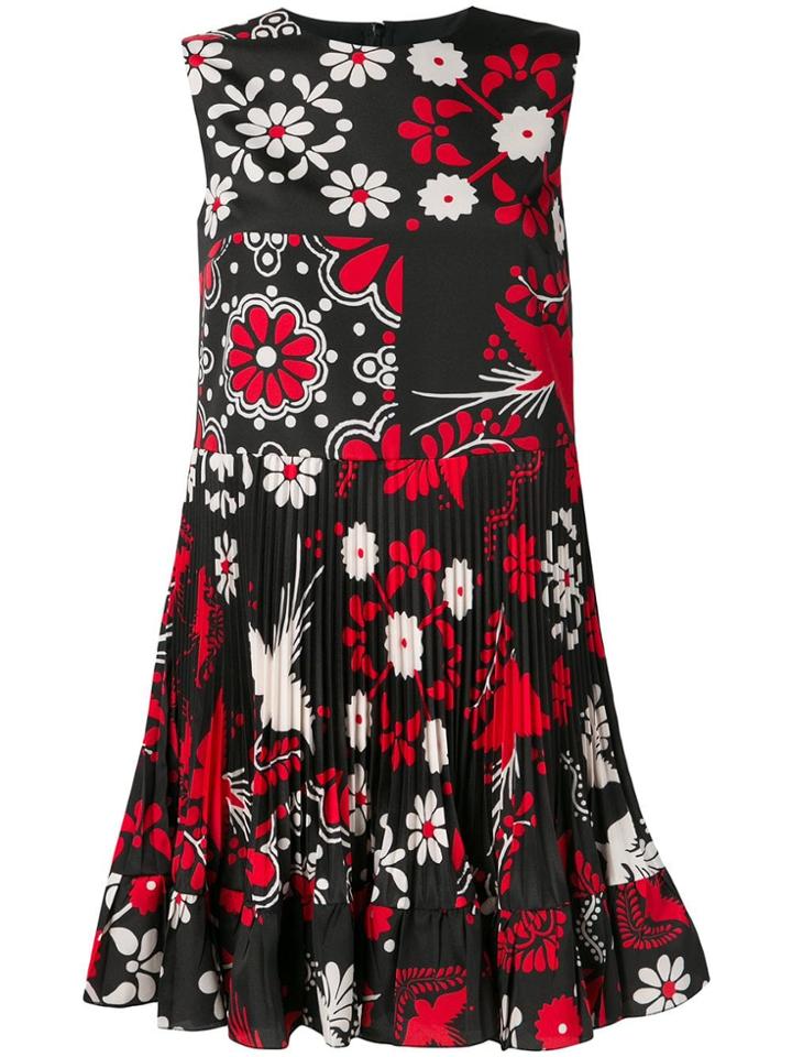Red Valentino Terrace Print Skater Dress - Black