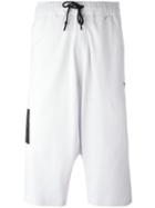 Y-3 Drawstring Track Shorts, Men's, Size: Xl, White, Cotton
