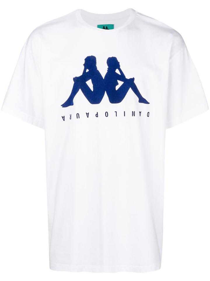 Kappa Danilo Paura X Kappa Logo Print T-shirt - White