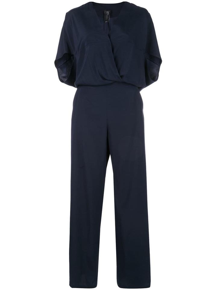 Zero + Maria Cornejo Wrapped Front Jumpsuit - Blue