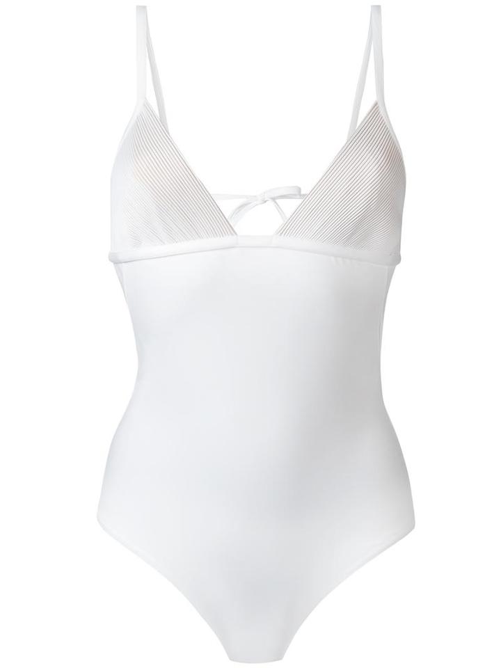 La Perla Millerighe Swimsuit, Women's, Size: 32b, White, Nylon/spandex/elastane