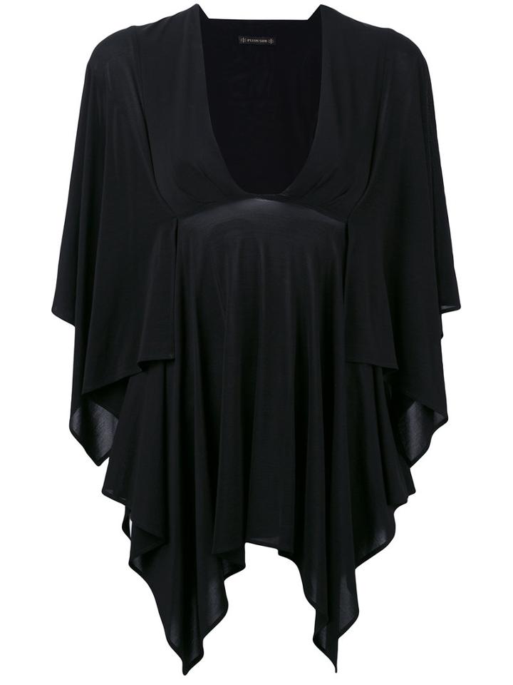 Plein Sud - Batwing Tunic - Women - Spandex/elastane/viscose - 38, Women's, Black, Spandex/elastane/viscose