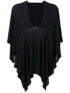 Plein Sud - Batwing Tunic - Women - Spandex/elastane/viscose - 38, Women's, Black, Spandex/elastane/viscose