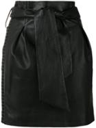 Iro Kanel Skirt, Women's, Size: 36, Black, Lamb Skin/rayon
