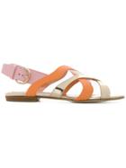 Emilio Pucci Strappy Flat Sandals - Metallic
