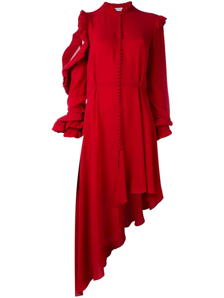 Magda Butrym - Marbella Dress - Women - Silk - 38, Red, Silk