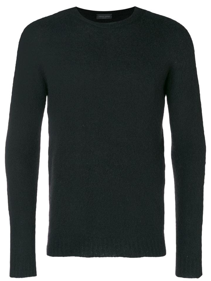 Roberto Collina Textured Crewneck Sweater - Black