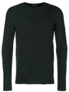 Roberto Collina Textured Crewneck Sweater - Black