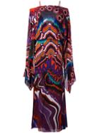 Roberto Cavalli Lungo Dreamscape Dress, Women's, Size: 42, Silk