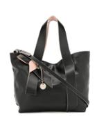 Red Valentino Red(v) Bow Detail Tote - Black