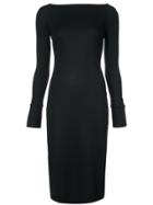Helmut Lang Boat Neck Dress - Black