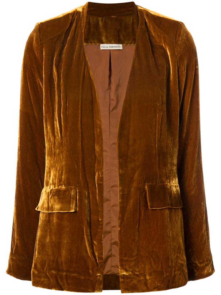 Ulla Johnson Textured Blazer - Yellow & Orange