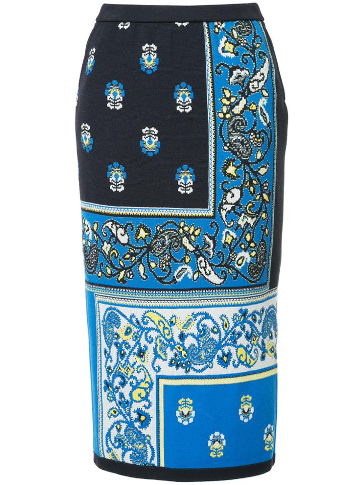 Coohem Provence Print Skirt - Blue