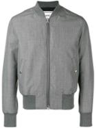 Ami Paris Zipped Bomber Jacket - Grey