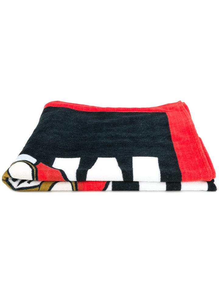 Moschino Toy Bear Beach Towel - Black