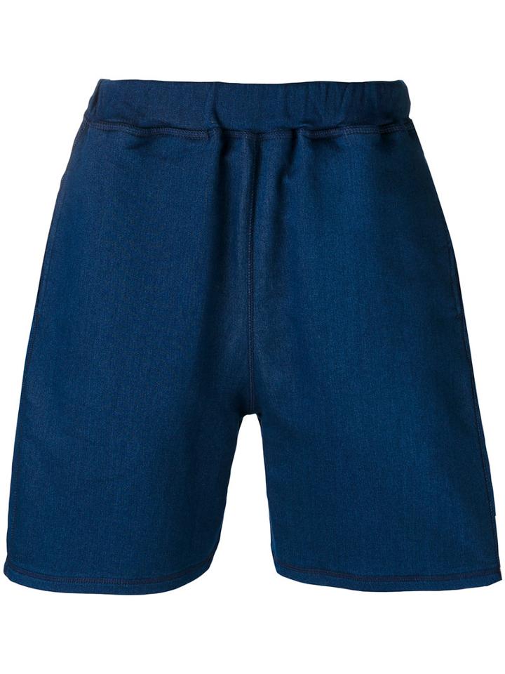 Études - 'house' Shorts - Men - Cotton/polyamide/spandex/elastane - 48, Blue, Cotton/polyamide/spandex/elastane