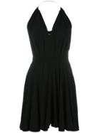 Plein Sud Pleated Dress, Women's, Size: 38, Black, Spandex/elastane/viscose