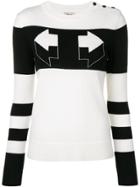 Temperley London Aggie Intarsia Sweater - Black
