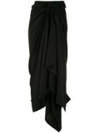 Yohji Yamamoto Wrap Asymmetry Trousers - Black