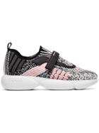 Prada Pink And White Cloudbust Velcro Sneakers