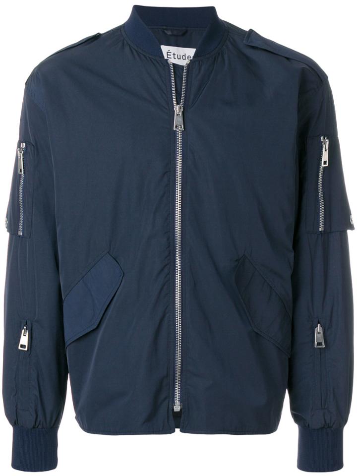 Études Radio Bomber Jacket - Blue